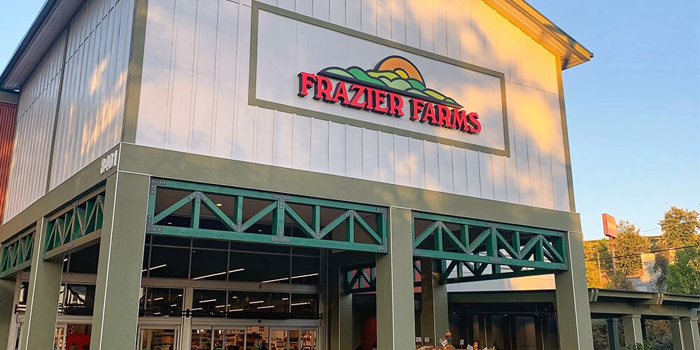 Store front of frazier farms