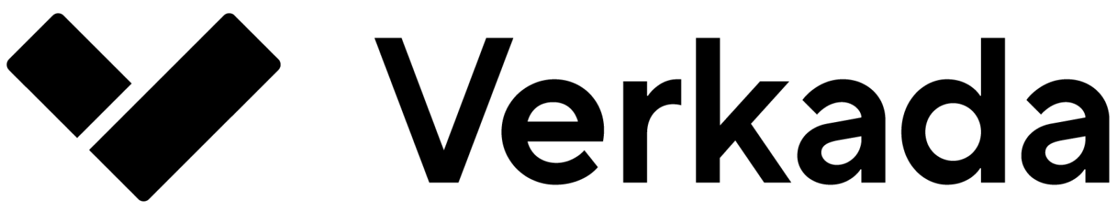 Verkada logo on a green background.