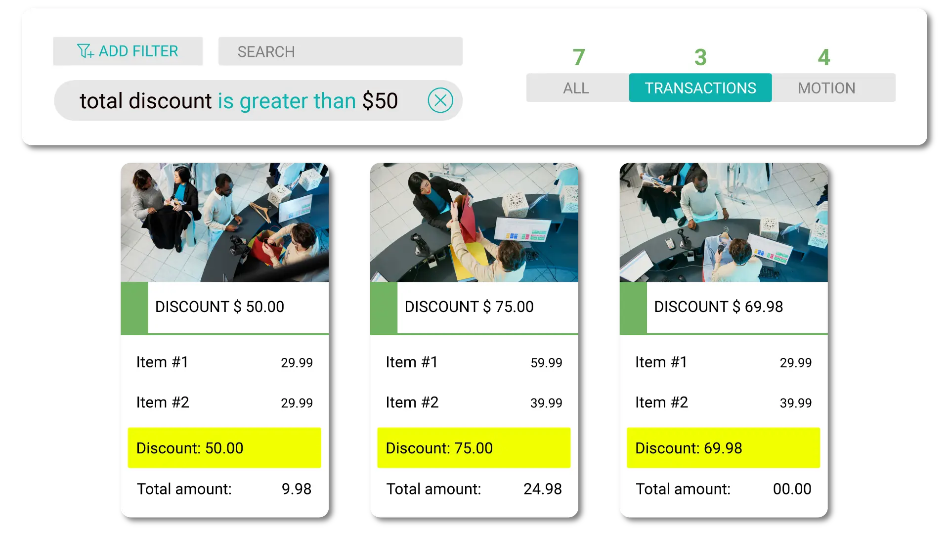 The Solink dashboard. Solink integrates video feeds with POS data so you can find important transaction events in seconds.